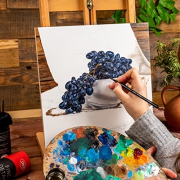 DACO Miniature Paint Brush Set, 15 Detail Brushes with Holder