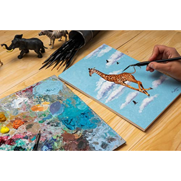 DACO Miniature Paint Brush Set, 15 Detail Brushes with Holder