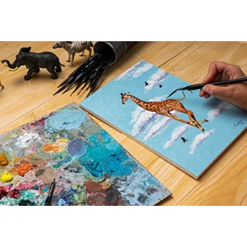 DACO Miniature Paint Brush Set, 15 Detail Brushes with Holder