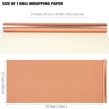 Premium Rose Gold Wrapping Paper Elegant Matte Finish