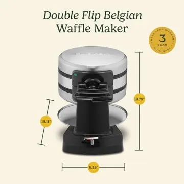 Cuisinart WAF-F40 Belgian Waffle Maker with Dual Cooking