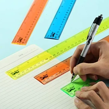 Mr. Pen Vibrant 12 Inch Ruler Set for School and Art
