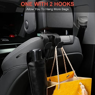 AMVOYOA Upgraded Car Purse Hook Durable Headrest Hanger