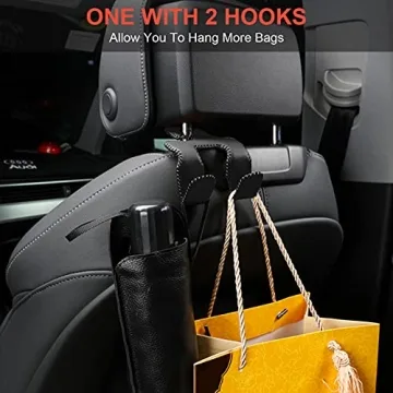 AMVOYOA Upgraded Car Purse Hook Durable Headrest Hanger
