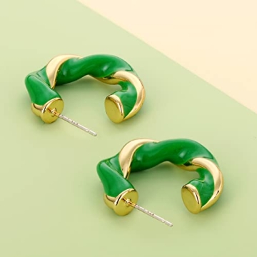 Twisted Gold Hoop Earrings for Sensitive Ears - SPECCI