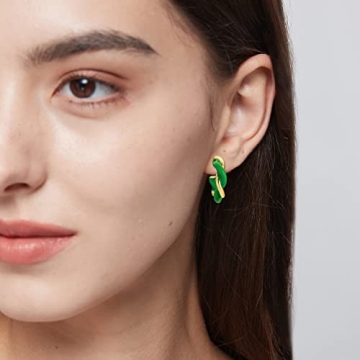 Twisted Gold Hoop Earrings for Sensitive Ears - SPECCI