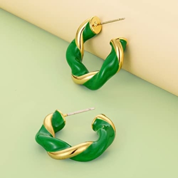 Twisted Gold Hoop Earrings for Sensitive Ears - SPECCI