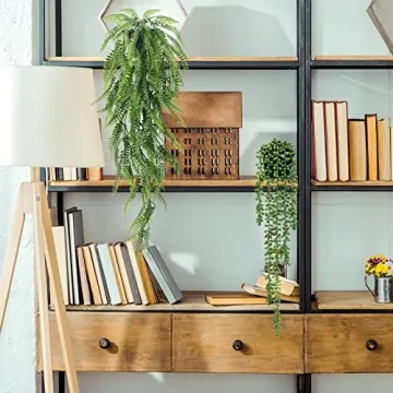 JPSOR Fake Hanging Plants for Home Decor - 4pcs Set