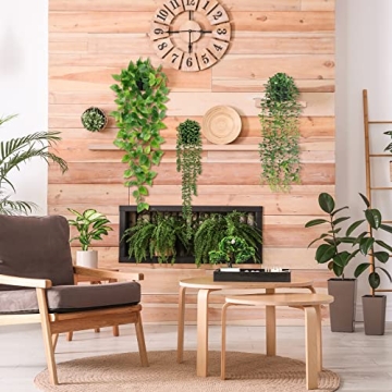 JPSOR Fake Hanging Plants for Home Decor - 4pcs Set
