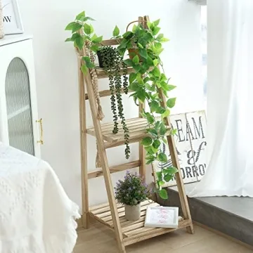 JPSOR Fake Hanging Plants for Home Decor - 4pcs Set