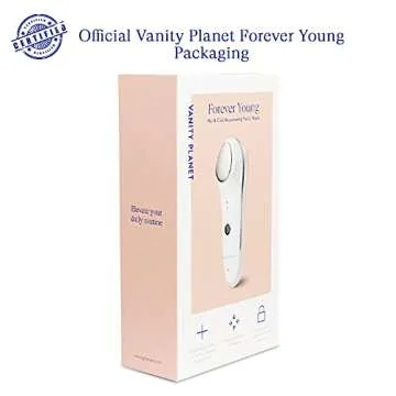 Vanity Planet Forever Young Face Massager- Hot & Cold Rejuvenating Facial Wand with Sonic Vibration Mode, Reduces Pores Fine Lines, Puffiness and Redness