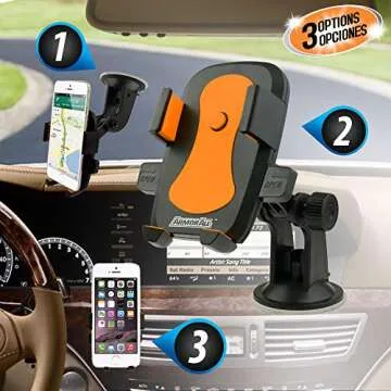 Armor All AMK3-0117-BLK Phone and GPS Suction Mount