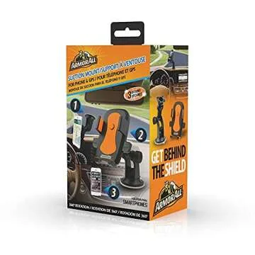 Armor All AMK3-0117-BLK Phone and GPS Suction Mount