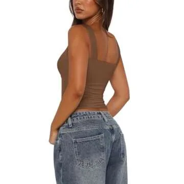 REORIA Cropped Corset Cami for Stylish Women