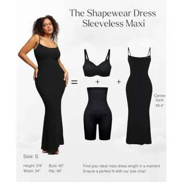 Popilush Shapewear Dress for Women Adjustable and Chic