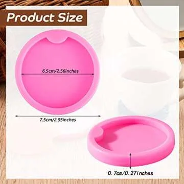 WILLBOND 4 Pcs Car Silicone Coaster Molds Resin Keychain Pendant Mold for Epoxy Resin DIY Casting Cr...