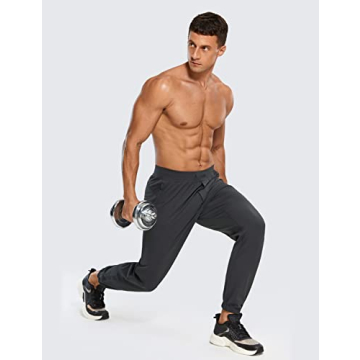CRZ YOGA Men's 4-Way Stretch Athletic Pants Comfort Workout