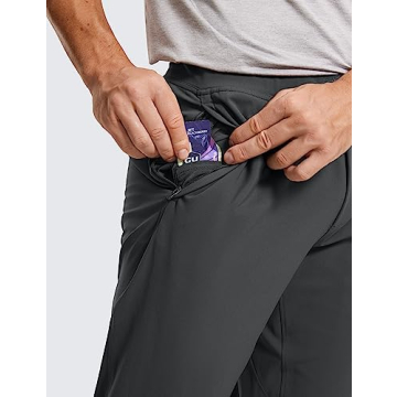 CRZ YOGA Men's 4-Way Stretch Athletic Pants Comfort Workout