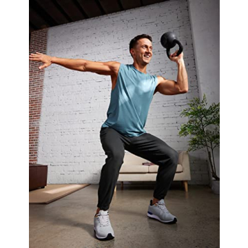 CRZ YOGA Men's 4-Way Stretch Athletic Pants Comfort Workout