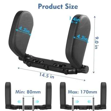 Comfortable Adjustable Car Headrest Pillow for Everyone