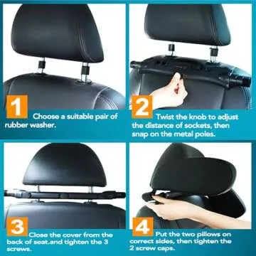 Comfortable Adjustable Car Headrest Pillow for Everyone
