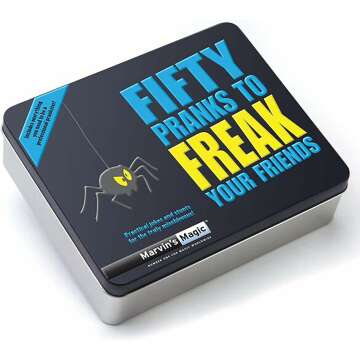 Marvin's Magic - 50 Pranks to Freak Friends | Gift Tin with Tricks