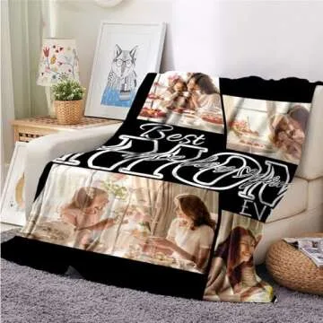 ZHOUSFK Mom Blanket - Personalized Picture Photo Blankets for Mother's Day