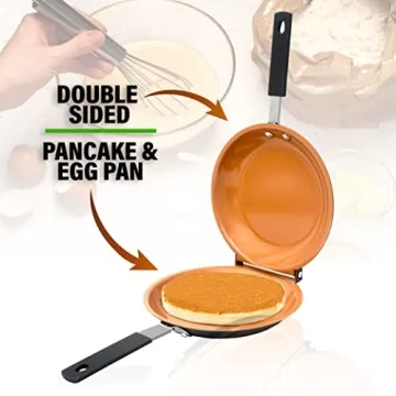 Gotham Steel Double Sided Pan Nonstick Copper Pancake Maker