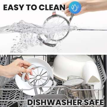 AUBENR Heavy Duty Apple Slicer with 12 Blades - Durable & Easy to Use