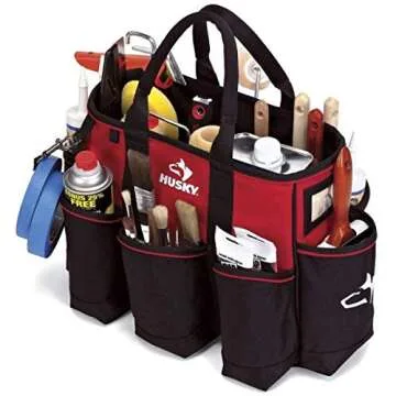 Husky 14 in. Durable Supply Bag for Tools and Crafts