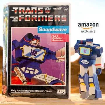 Super7 Transformers Deluxe Soundwave (VHS) - 7" Transformers Action Figure with Accessories Classic Cartoon Collectibles and Retro Toys