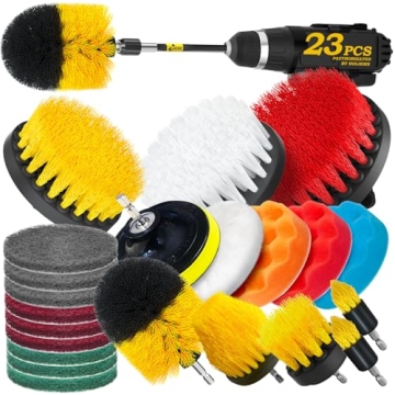 Holikme 23-Pack Drill Brush Set for Efficient Cleaning