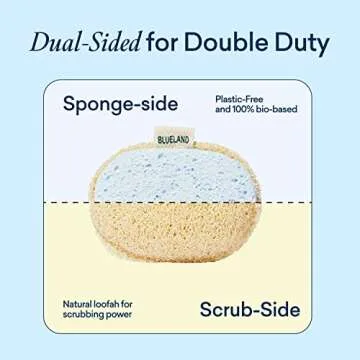 BLUELAND Scrub Sponge 3-Pack for Eco-Friendly Cleaning