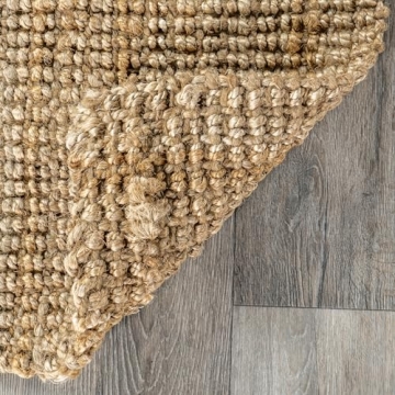 nuLOOM Ashli Jute Area Rug 10x13 Natural Eco-Friendly