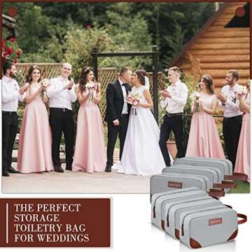 Eccliy Groomsmen Toiletry Bags | Stylish and Waterproof