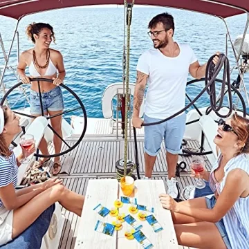 Kathfly 60 Pcs Cruise Ducks Tag Kits include 20 Rubber Cruise Ducks for Cruise Ships, 20 Cruising Rubber Duck Tag Cards, 20 Rubber Bands for Hiding Carnival Party Game Ducking Carnival Cruise Supplies