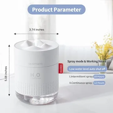 SmartDevil Small Humidifiers for Home and Office Comfort