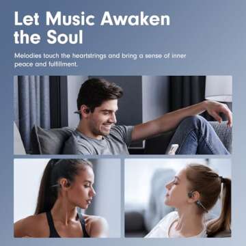 MRYTKY Bone Conduction Headphones,Open Ear Headphones Bluetooth5.4 with Mic,Wireless Headphones 10H Playtime, Waterproof Sport Headphones Suitable for Running,Cycling, Outdoor Sports Black