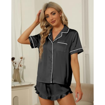 Luxury SAPJON Women Silk Pajama 4Pc Set for Relaxation