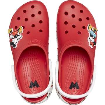 Chic Crocs Women's Disney Minnie Mouse Platform Clogs