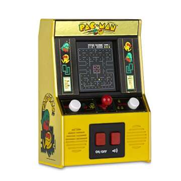 Basic Fun Arcade Classics - Pac-Man Color LCD Retro Mini Arcade Game, 2 Players, Yellow