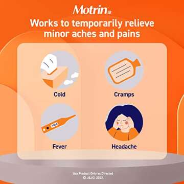 Motrin IB Liquid Gels for Pain Relief and Fever Reduction