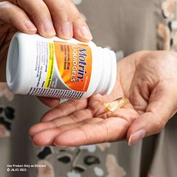Motrin IB Liquid Gels for Pain Relief and Fever Reduction