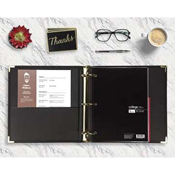 Samsill Executive 3 Ring Binder for Business Professionals
