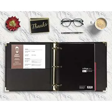 Samsill Executive 3 Ring Binder for Business Professionals