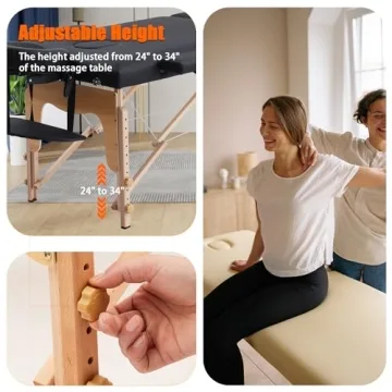 VIRRMO Portable Massage Table with Neck Stretcher