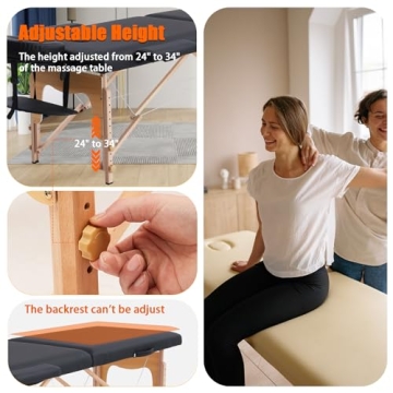 VIRRMO Portable Massage Table with Neck Stretcher