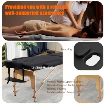 VIRRMO Portable Massage Table with Neck Stretcher
