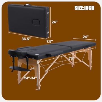 VIRRMO Portable Massage Table with Neck Stretcher