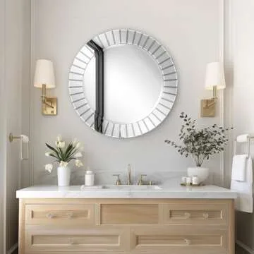 Elegant 32-Inch EyeArtHouse Wall Mounted Mirror